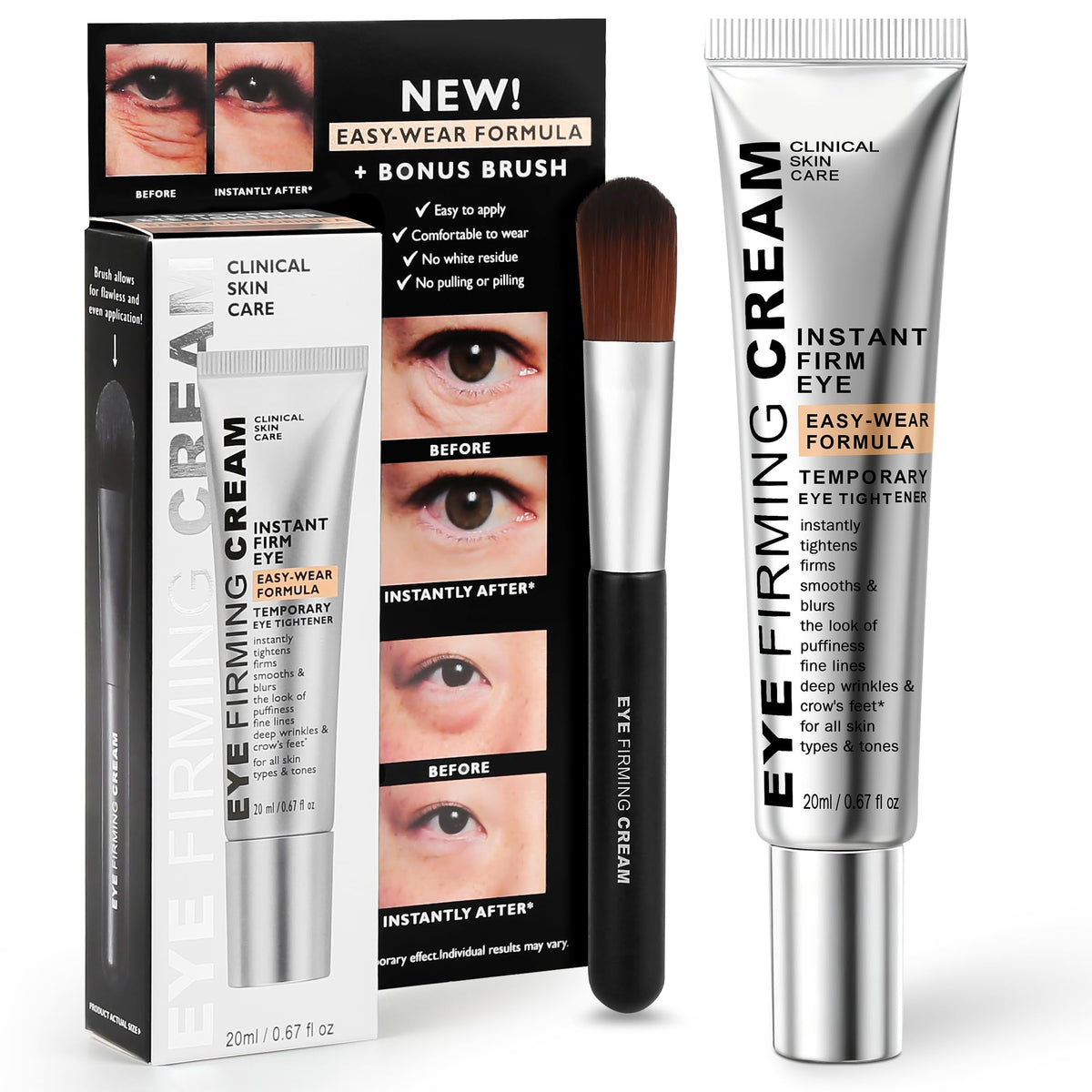 Nabevin KKP Perfection Eye Tightener bottle, travel-ready for daily eye prep