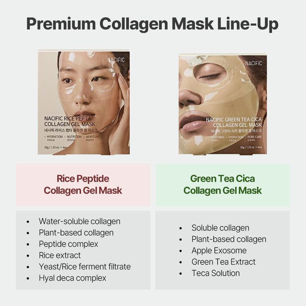 NACIFIC Rice Pepta Collagen Gel poros refinados apariencia suave
