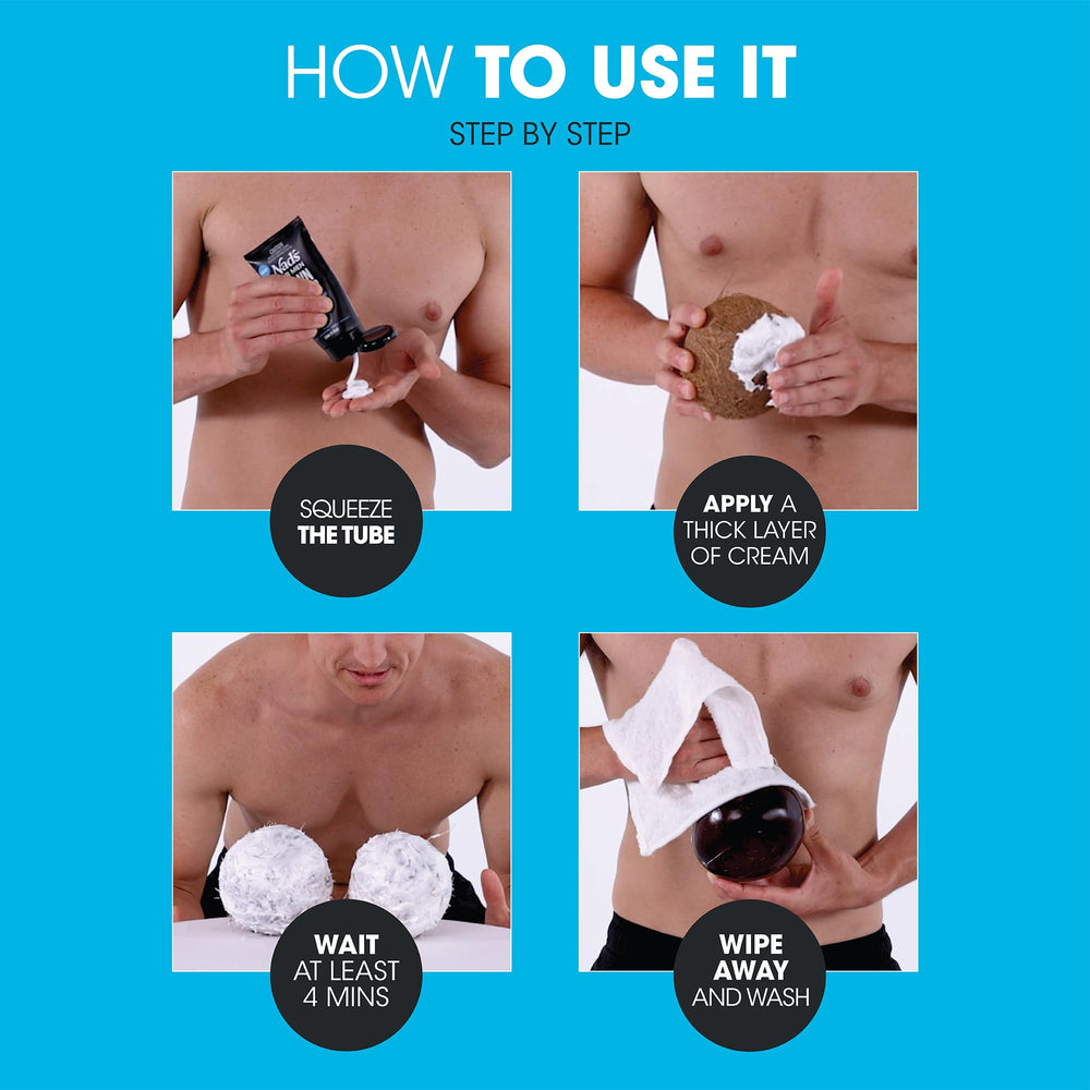 Hands applying Nad's For Men Down Under cream with even coverage on skin.