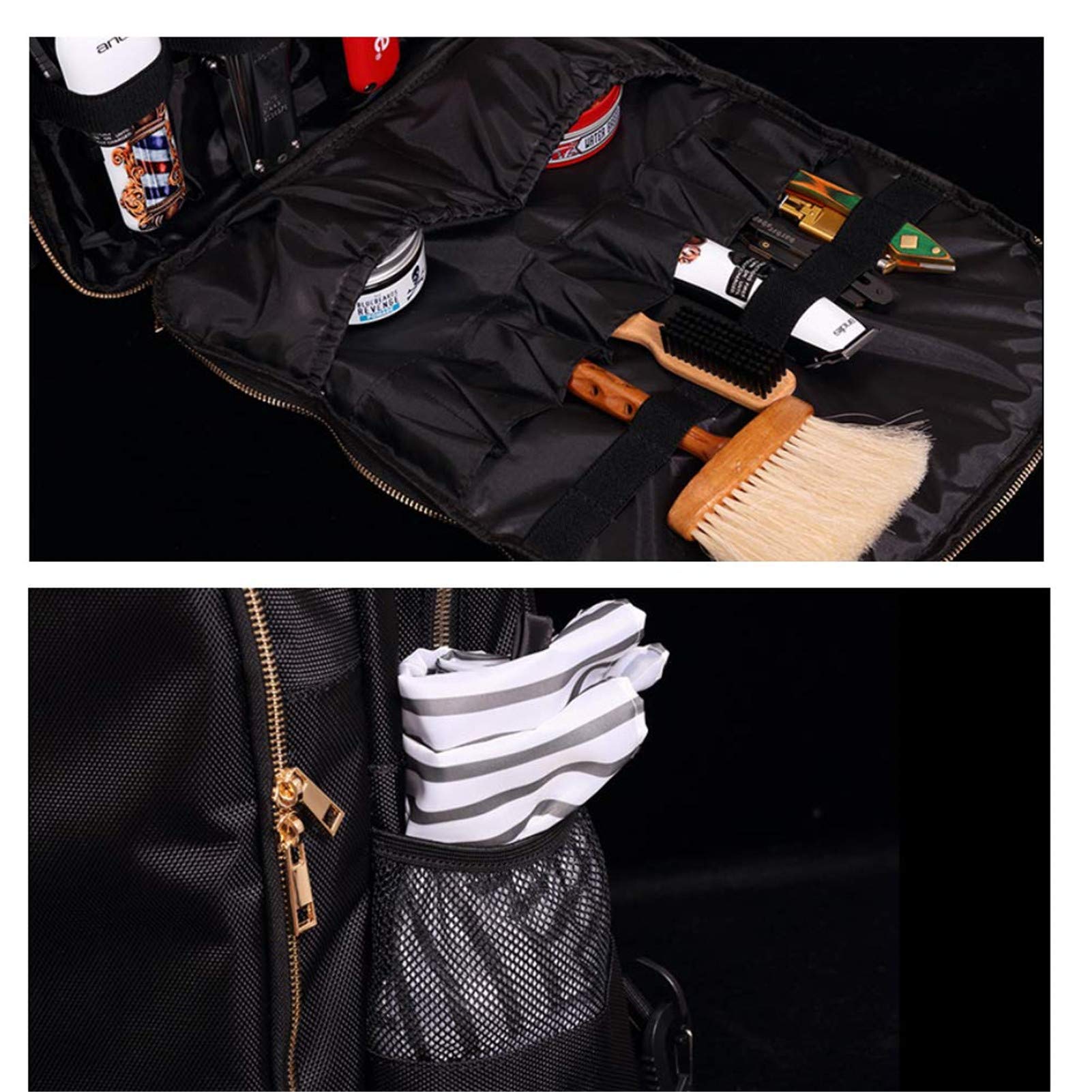 NADAENMF Barber Organizer adjustable straps for a comfortable fit.