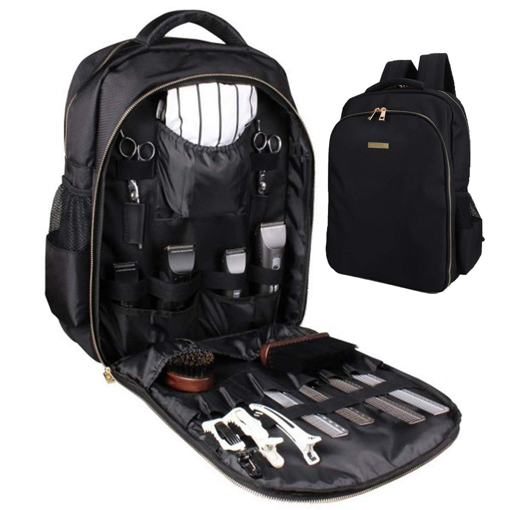 NADAENMF Barber Organizer main compartment keeps tools secure for travel.