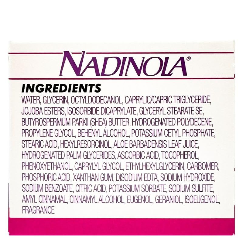 NADINOLA aplicación diaria para mejorar tono y luminosidad.