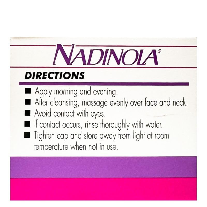 NADINOLA textura crema hidratante ideal para uso diario.