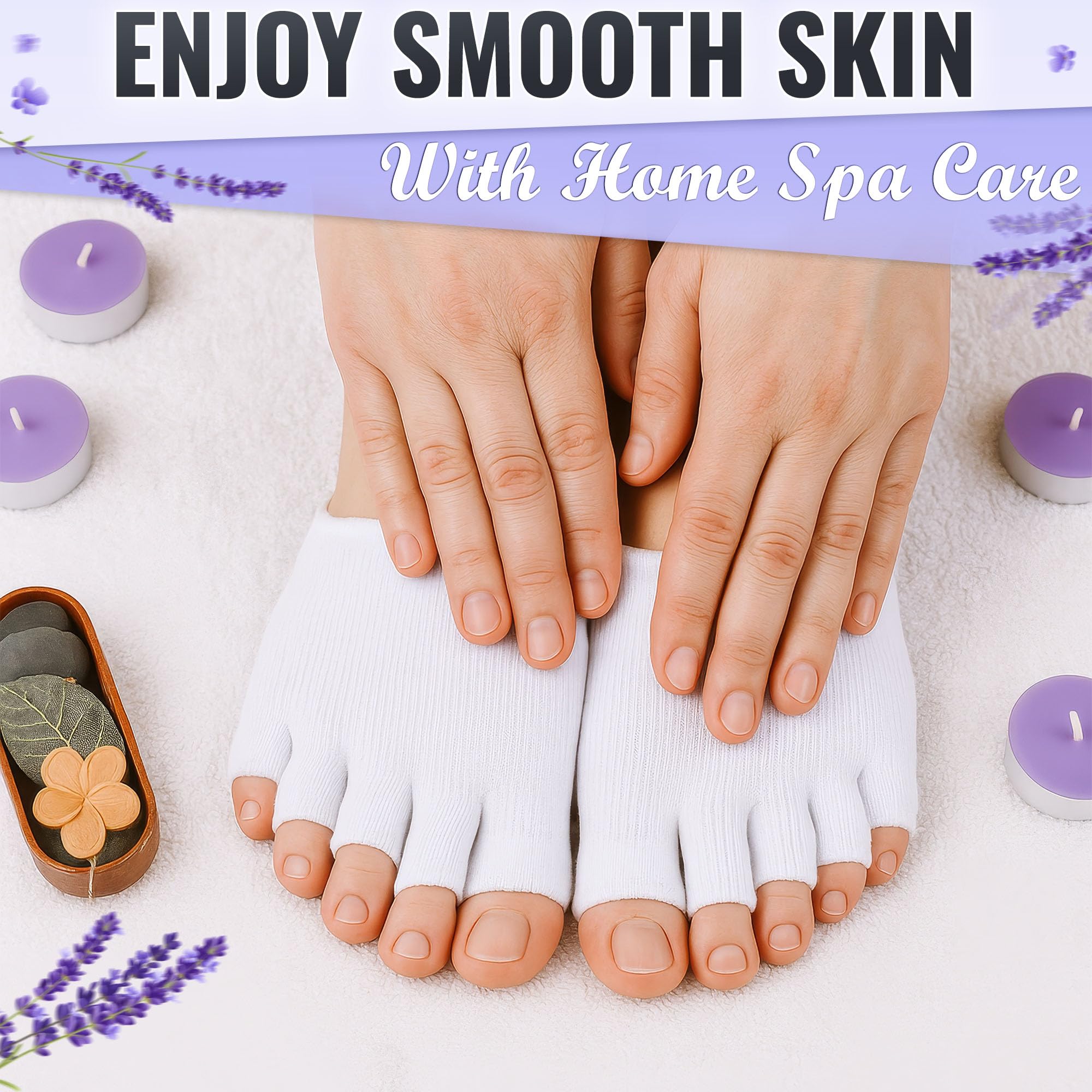 NADOBA toe separators help pedicure sessions stay comfortable.