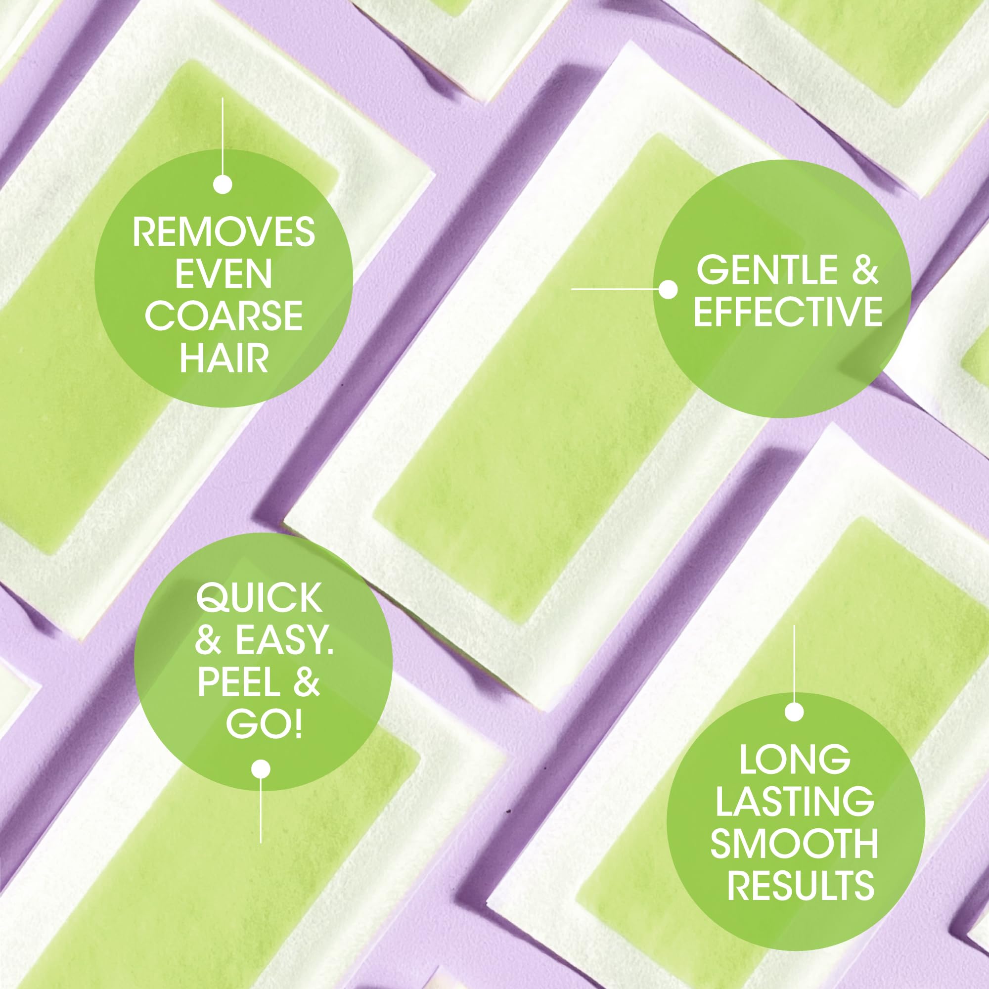 Nad's cold wax formula is gentle on skin.