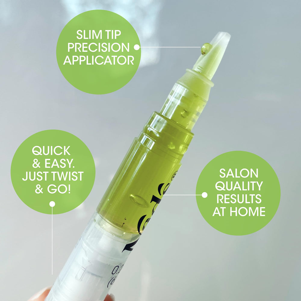 Nad's Eyebrow Shaper wax pen in action for precise brow application.