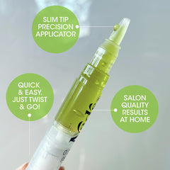 Nad's Eyebrow Shaper wax pen in action for precise brow application.