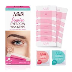 Nad's Eyebrow Wax Strips package for at-home brow shaping.