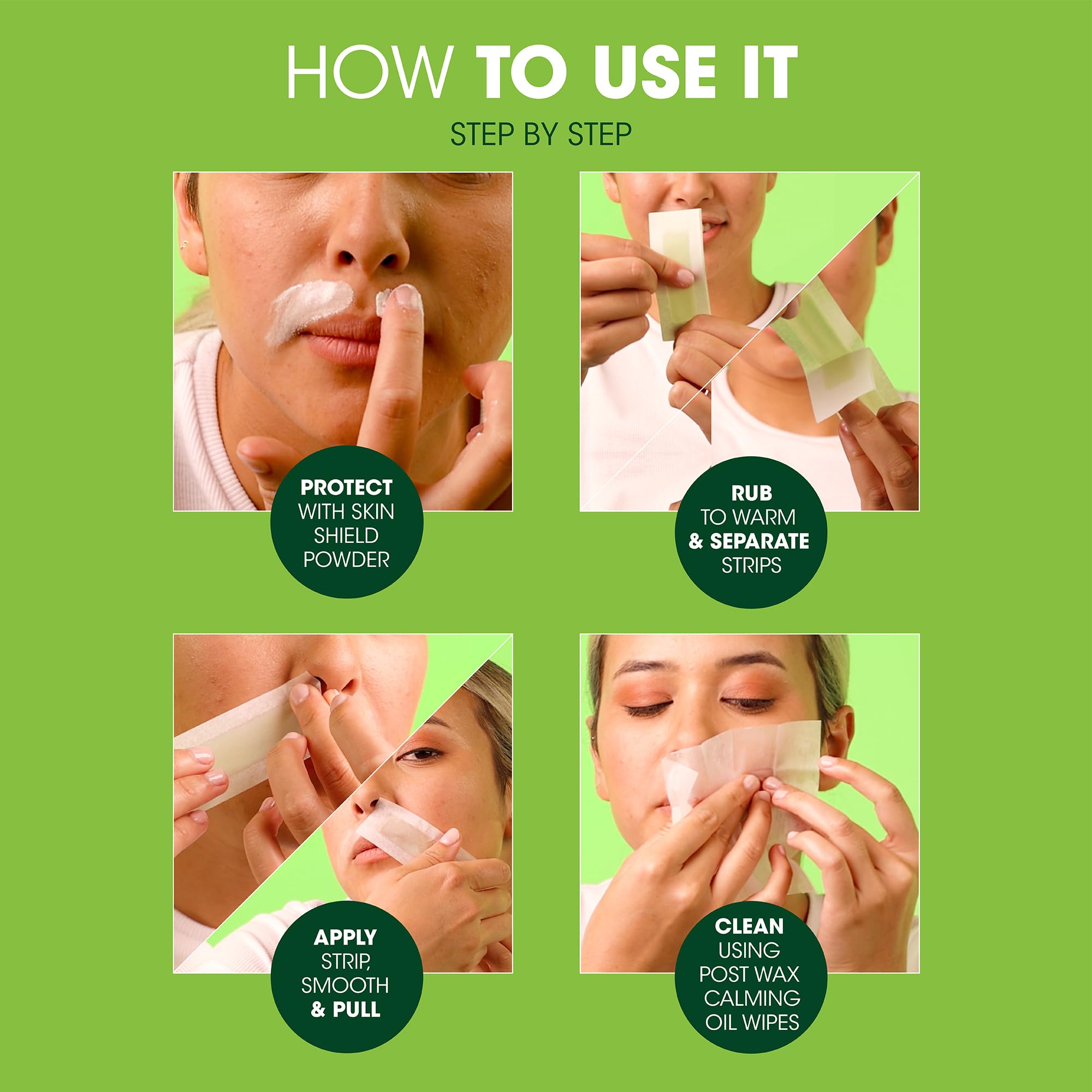 Nad's Facial Wax Strips for mono-brow hairs for neat brows