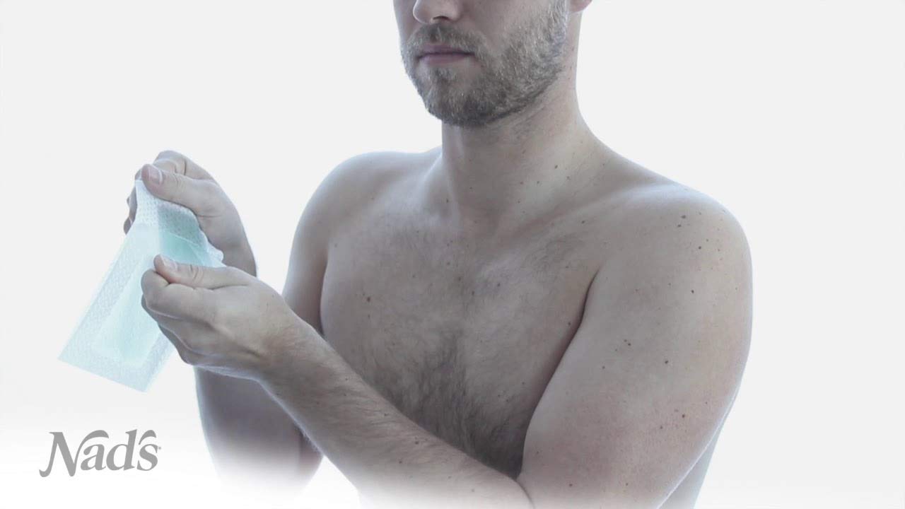 Nad's For Men smooth skin after wax close-up focus.