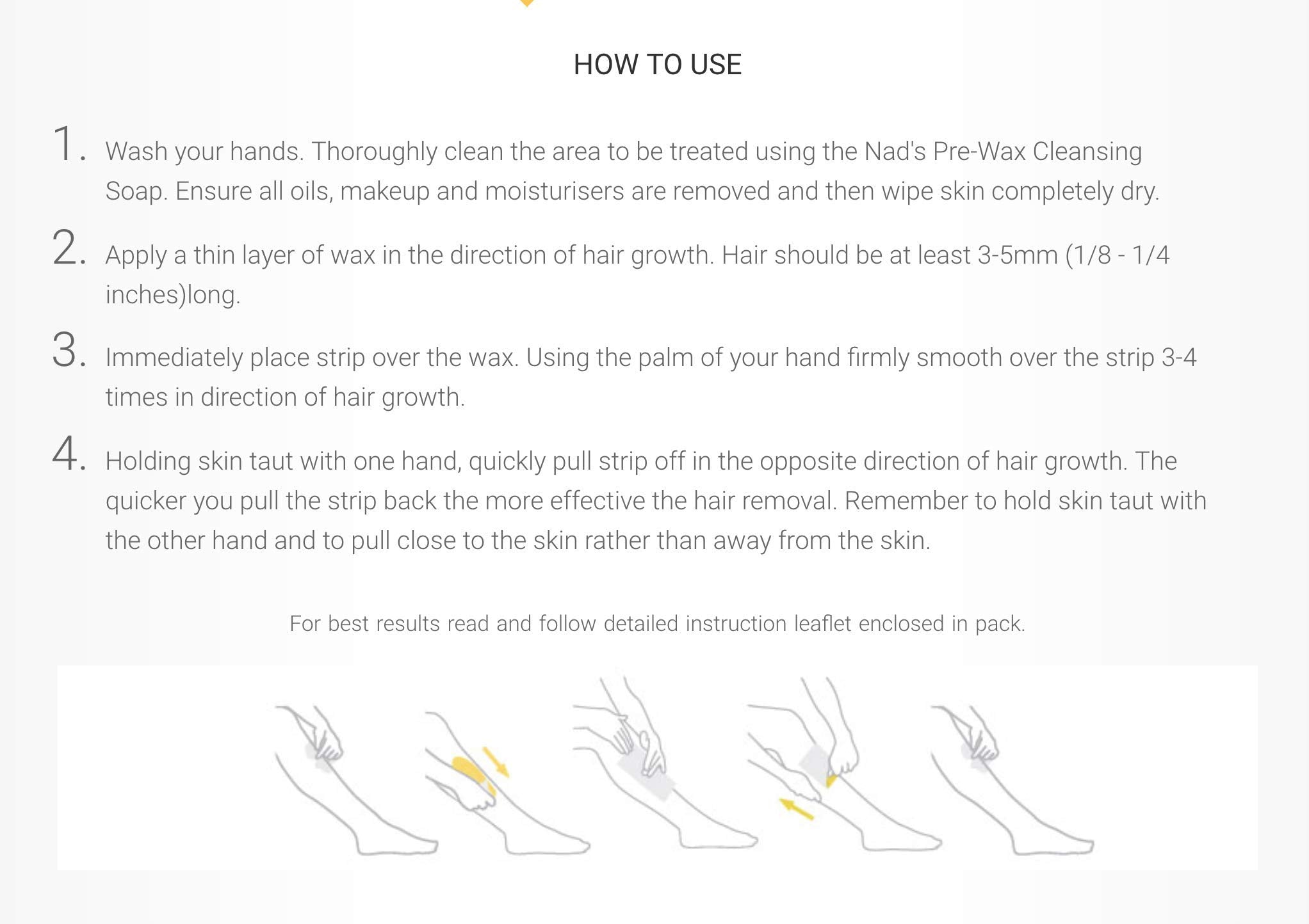 Nad's at-home sugar waxing provides salon-quality results at home.