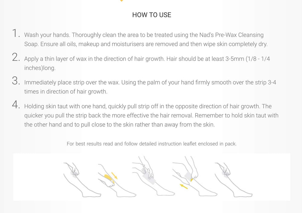 Nad's at-home sugar waxing provides salon-quality results at home.