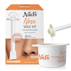 Nad's Nose Wax Kit inside nostril for precise, hair-free nostrils