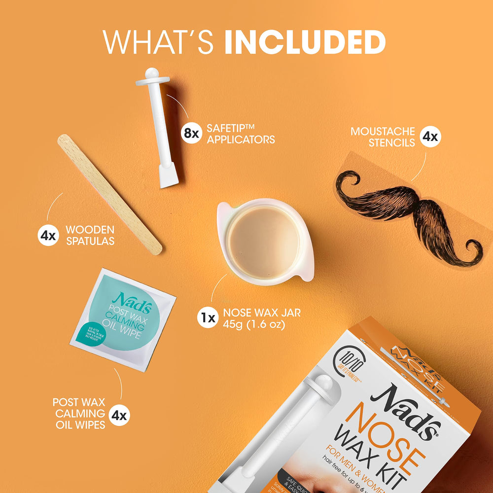 Nad's Nose Wax Kit warming in microwave for quick prep