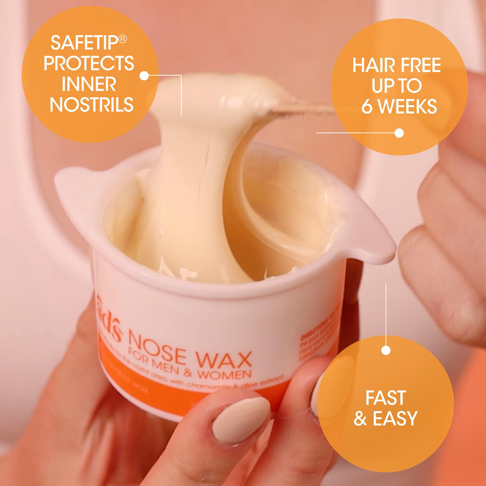 Nad's Nose Wax Kit SafeTip applicator shown for safe, targeted use