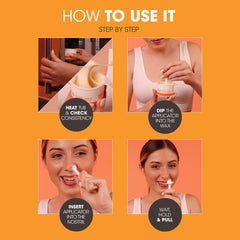 Nad's Nose Wax Kit hardening wax around unwanted hairs