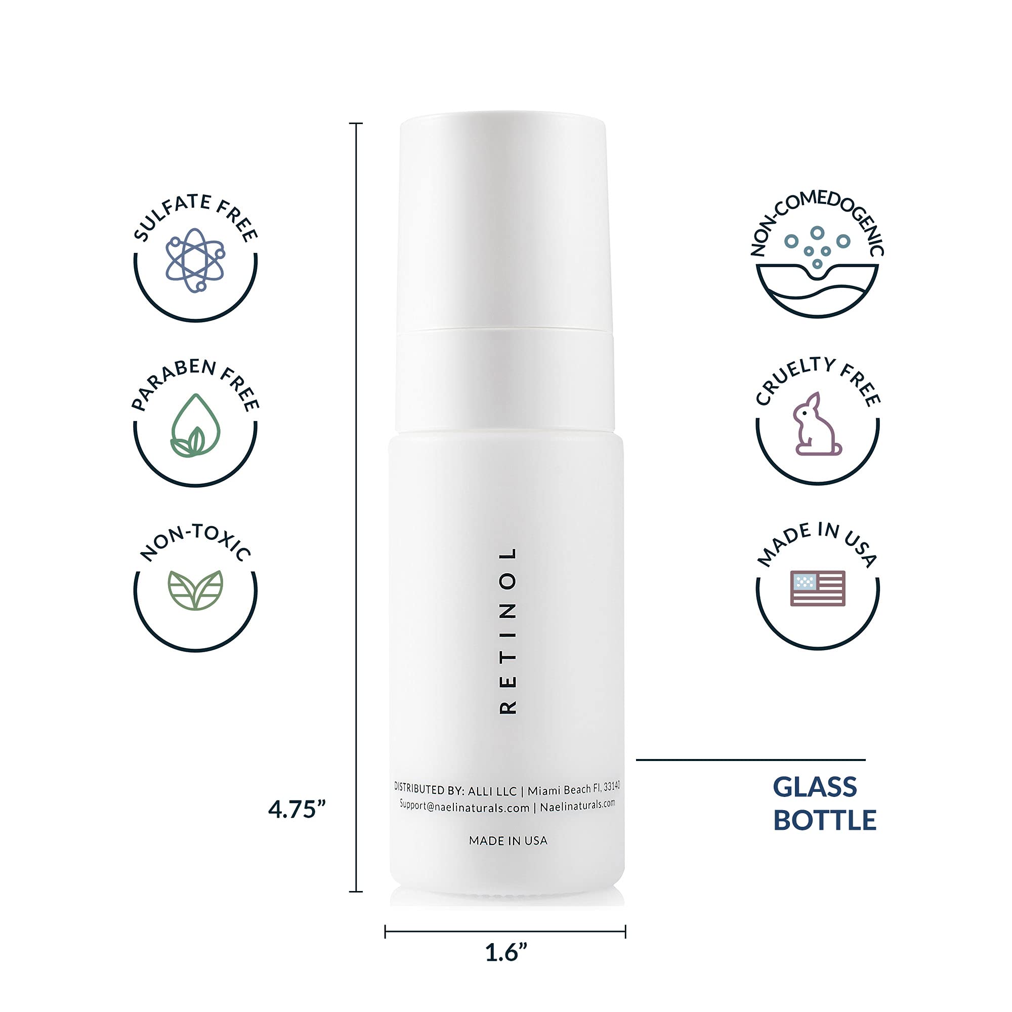 NAELI night cream ingredients highlight with hyaluronic acid and vitamins