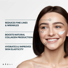 NAELI Retinoid Night Cream application on skin shows rich texture.