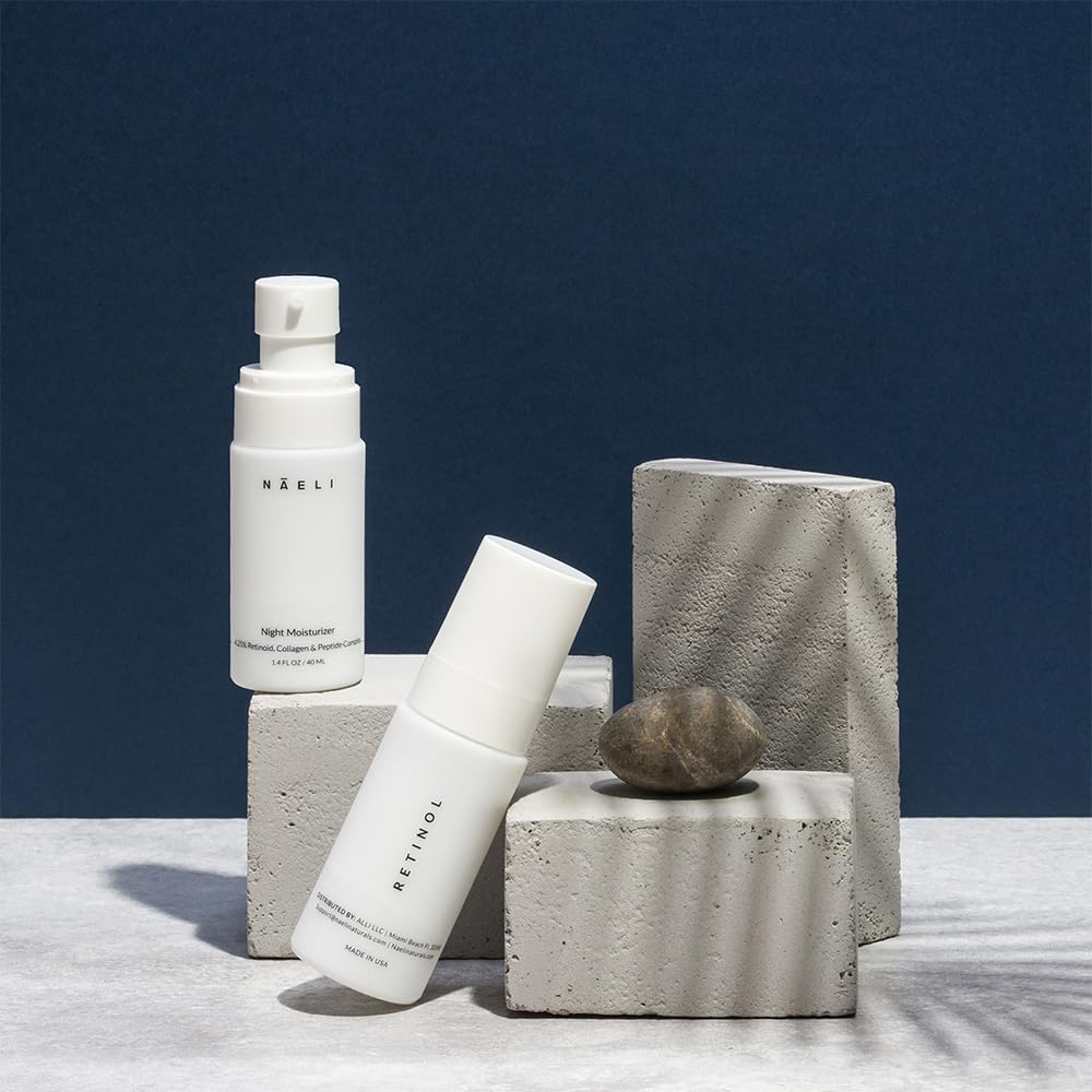 NAELI Retinoid Night Cream finish showing creamy consistency