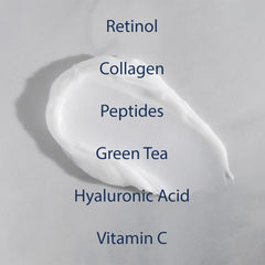 NAELI Retinoid Night Cream ingredients including hyaluronic acid for plump hydration.