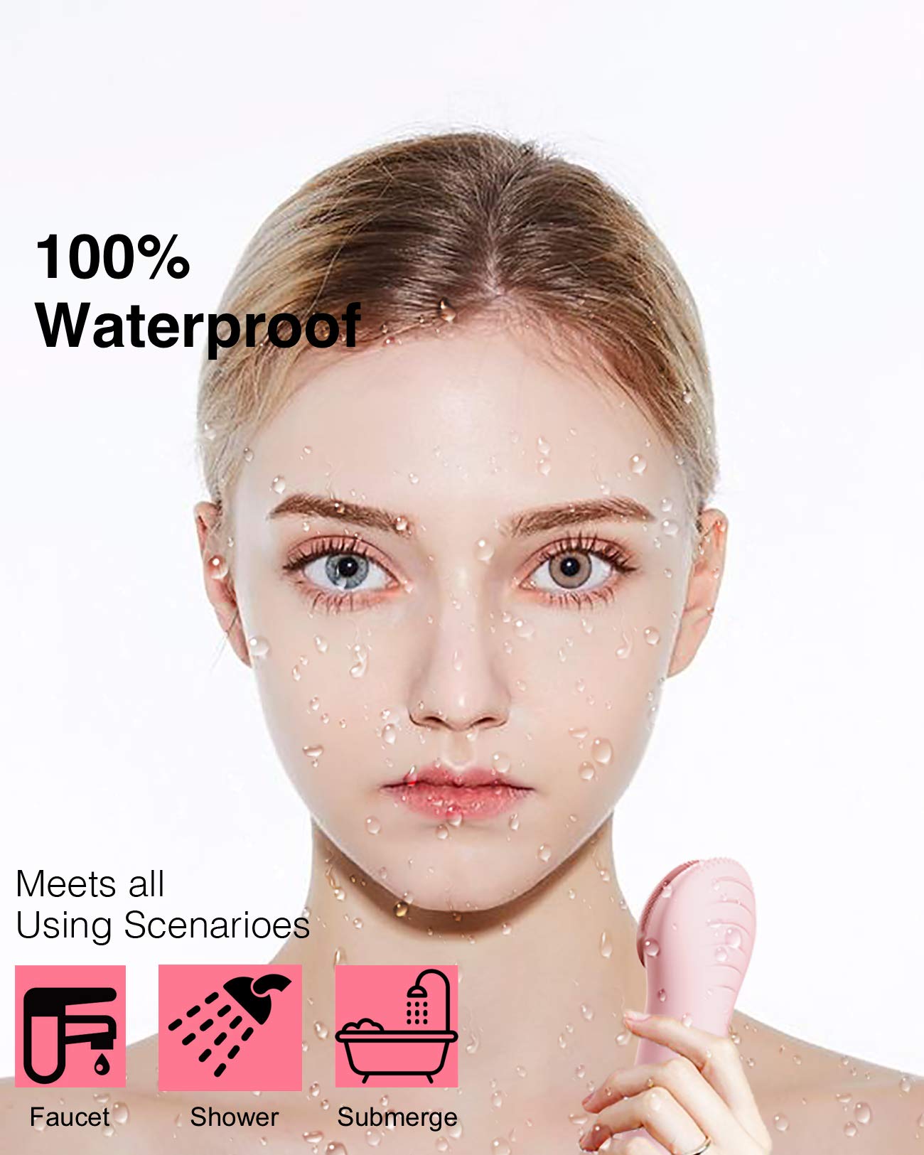 Nagacoola CLIE waterproof design for easy shower cleansing.
