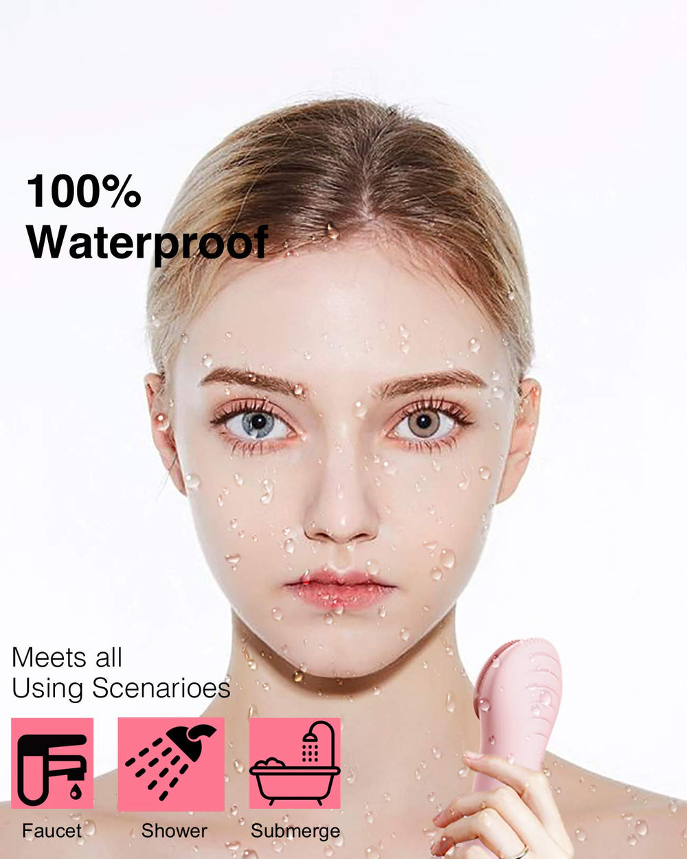 Nagacoola CLIE waterproof design for easy shower cleansing.