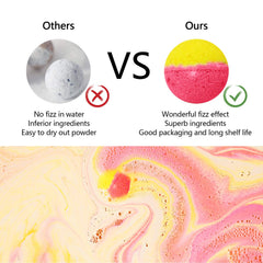 Nagaliving bath bombs color swirl showcases vibrant hues for mood-enhancing baths