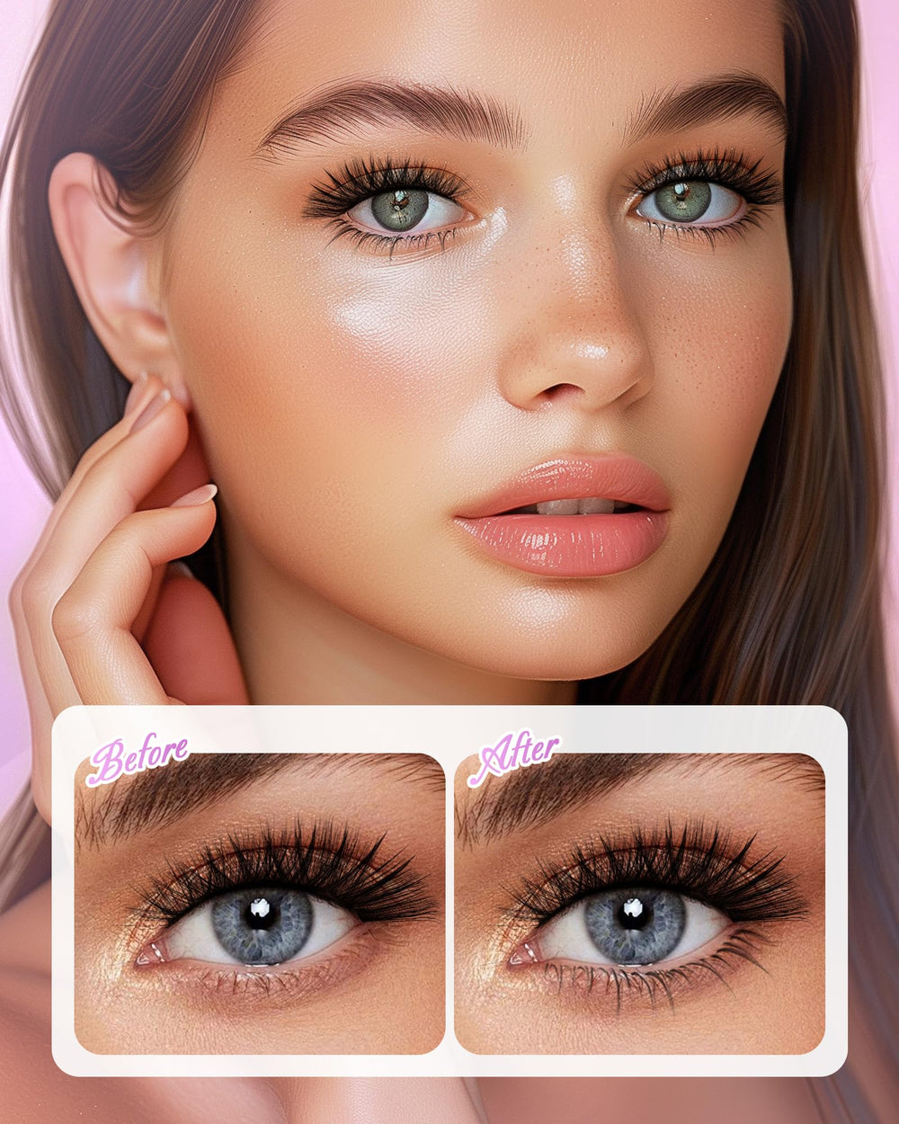 NAGARAKU lightweight lashes for comfortable wear and natural feel.