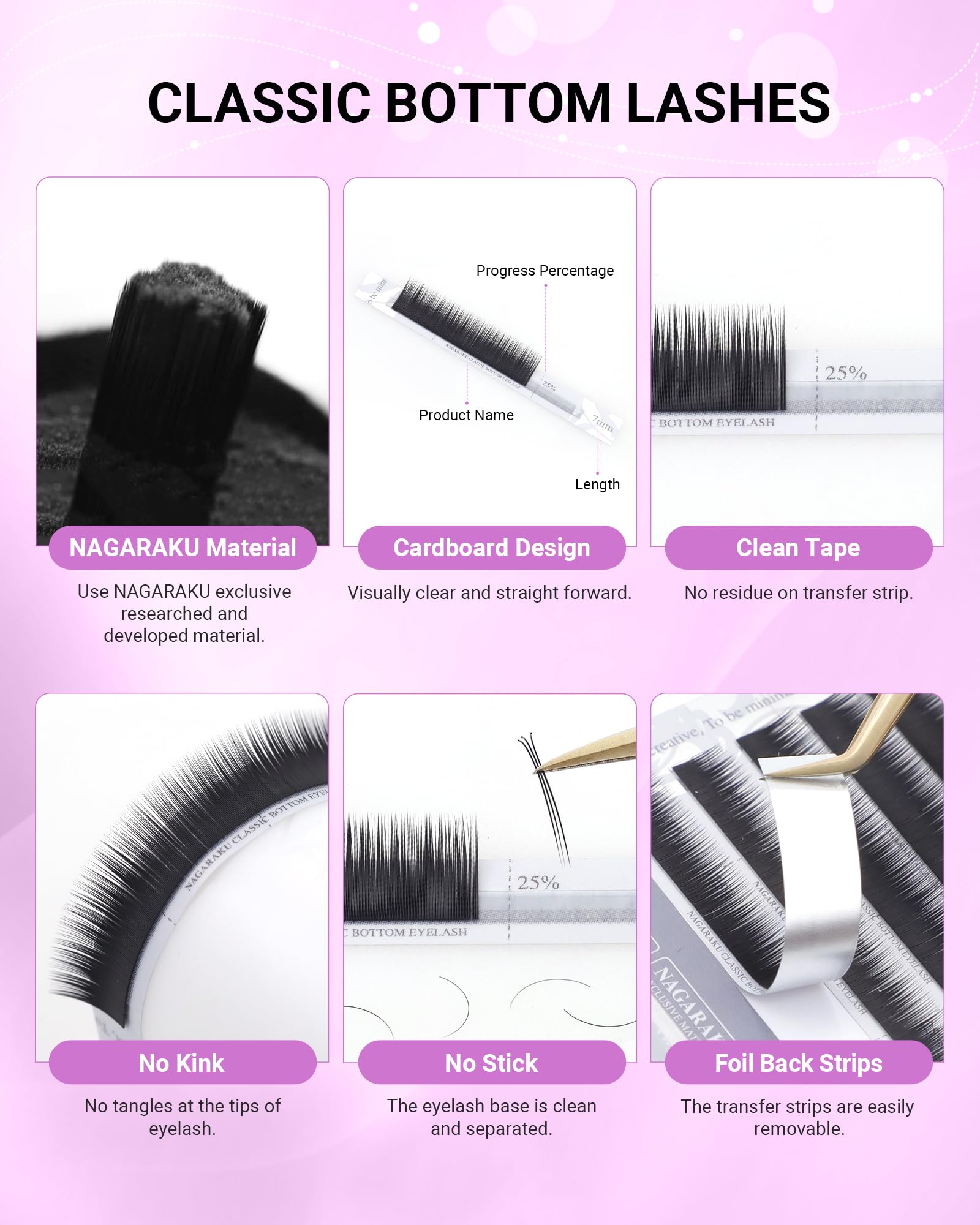 NAGARAKU lashes SGS and MSDS certified for safety and quality.