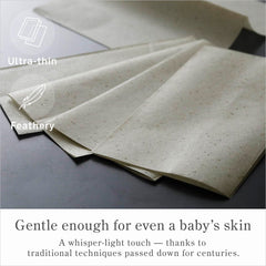 Nagomi Kobo green tea scent blotting sheets with subtle aroma.