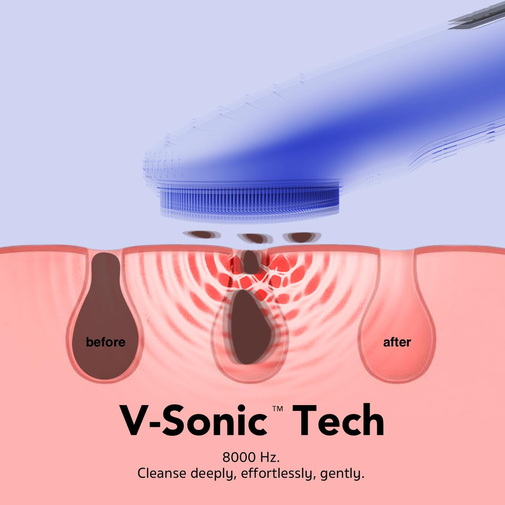 NågraCoola CLIE blue brush with silicone tips for thorough cleansing