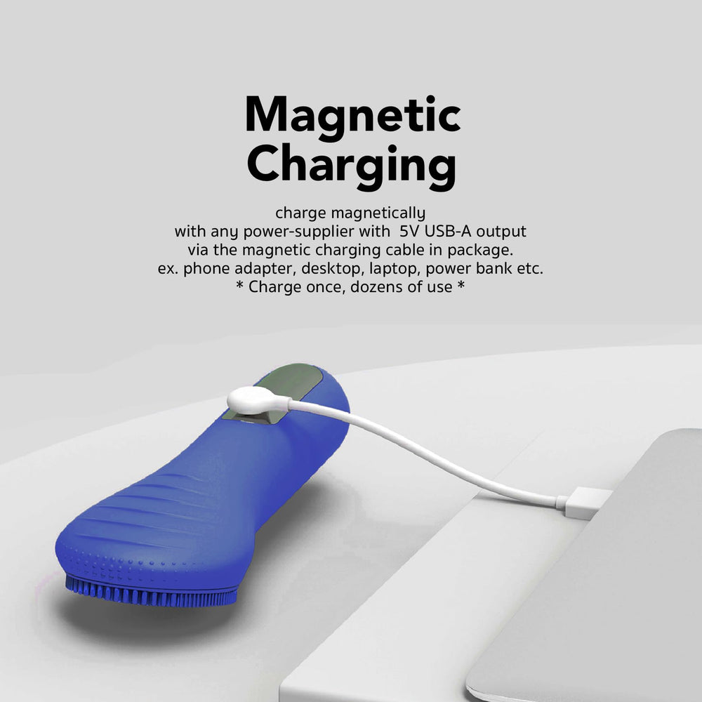 NågraCoola CLIE blue brush features ultra-soft silicone bristles