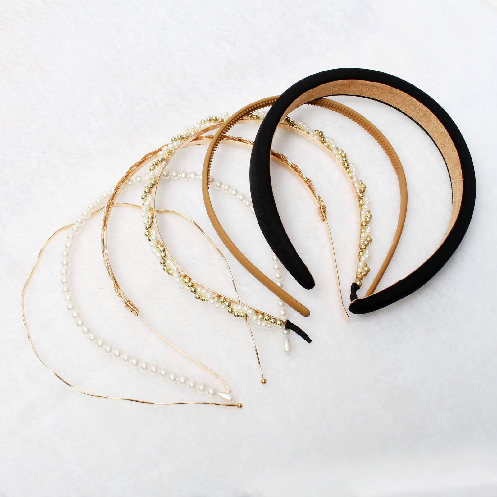 Diadema de plástico con dientes de naibirdr, ajuste antideslizante para peinados activos.