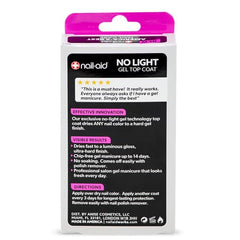 Nail-Aid Capa de Gel sin luz durabilidad de 14 días para manicuras.