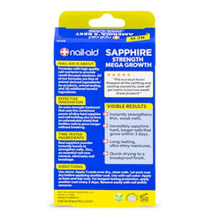 Nail-Aid Sapphire Strengthener: secado rápido para acabado duradero.