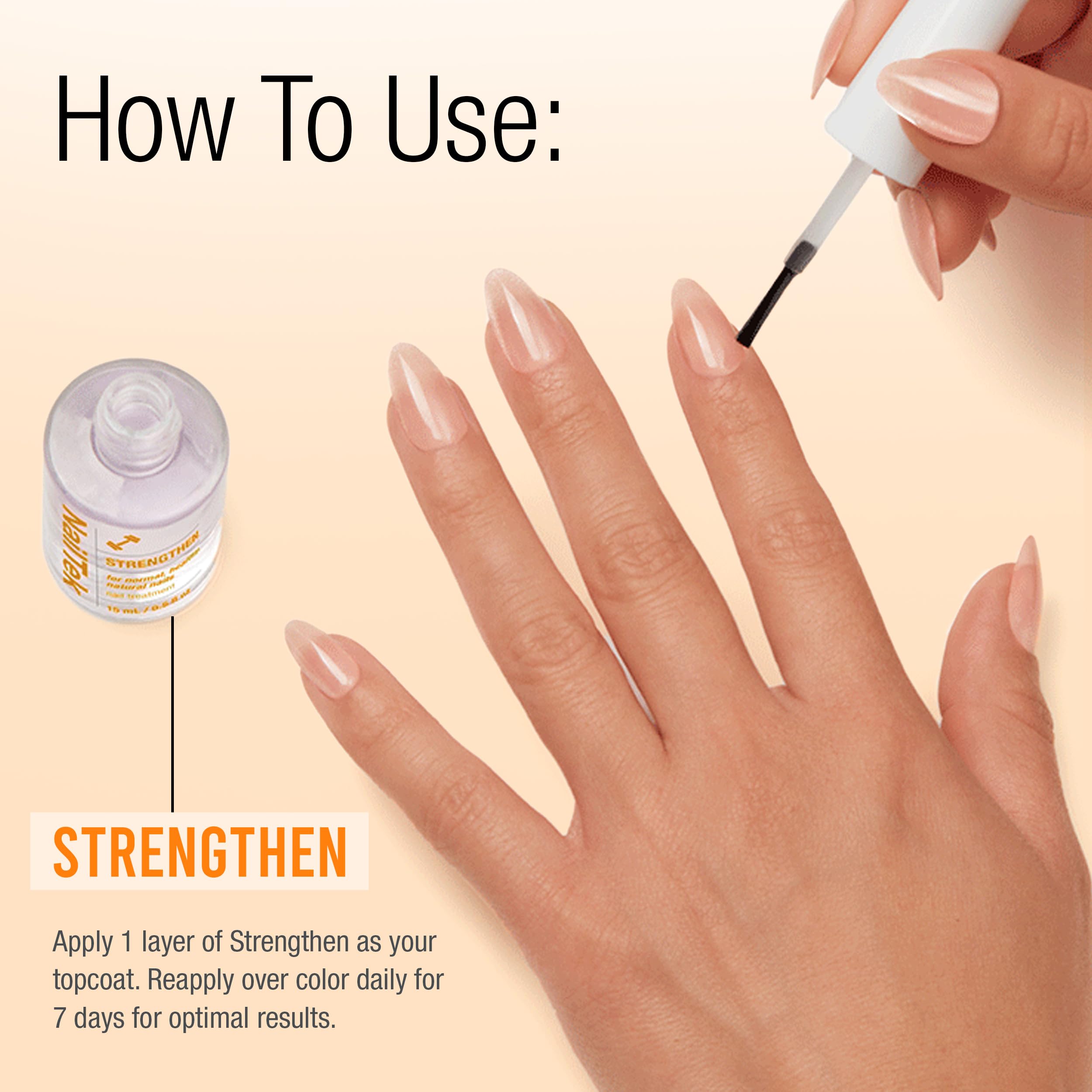 Nail Tek Formula 2 tratamiento reparador para uñas blandas y cuarteadas.