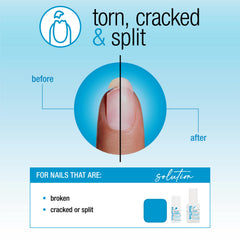 Nail Tek Polvo relleno: rellena grietas y mejora la fortaleza de uñas frágiles.