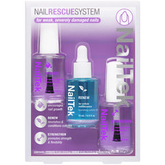 Nail Tek Rescue System close-up of nail repair focus improving nail appearance