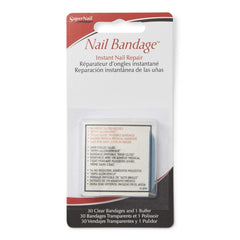 Nail Tek Super Nail Bandage, parche adhesivo transparente para uñas naturales o artificiales, protege y evita enganches.