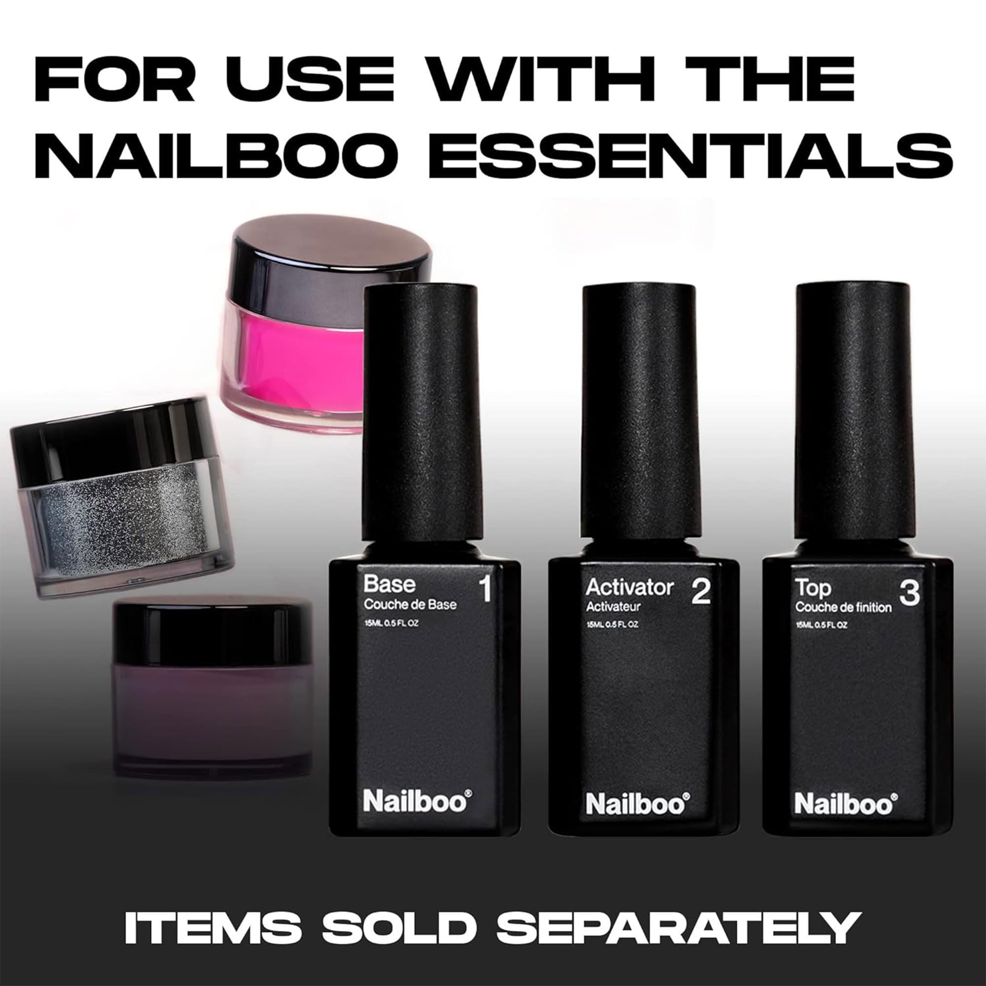 Nailboo acabado brillante sin lámpara para un look de salón