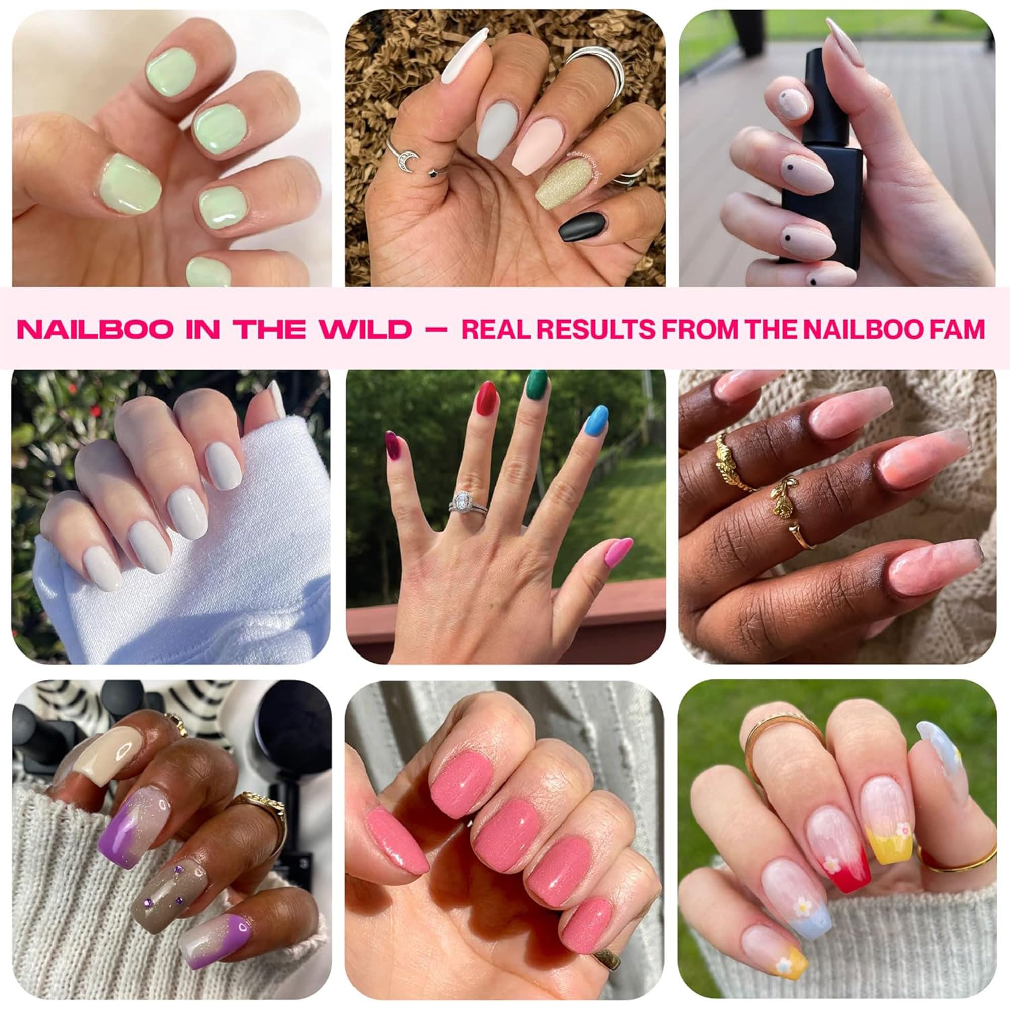 Nailboo pigmentacion vibrante dip claro para uñas llamativas con poco esfuerzo