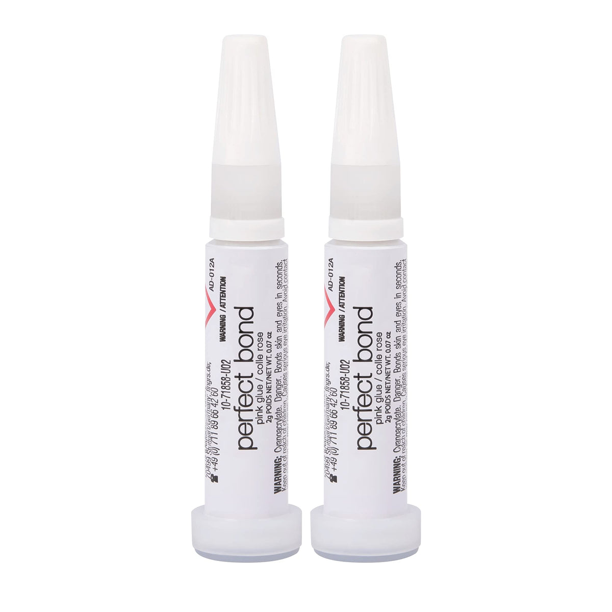Nailene Perfect Bond Glue bottle showing fast bonding on nails.