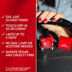 Nails.INC It’s Topless, acabado gel brillante sin lámpara.