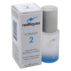 Nailtiques Fórmula 2 Protein, botella de 0,5 oz, fortalece uñas débiles