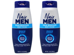 Nair Hair Remover for Men body cream with pump for quick shower application