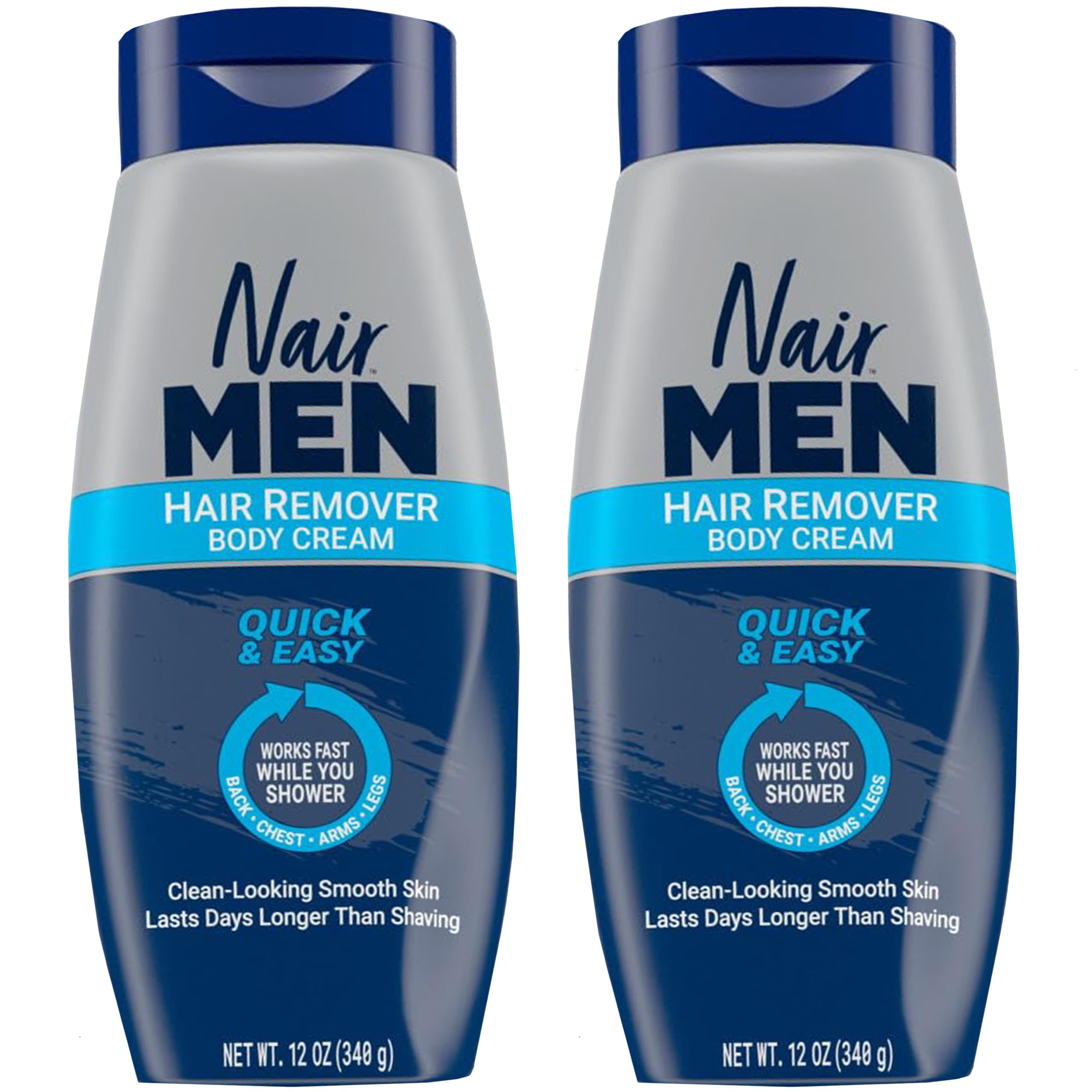 NAIR Men Hair Removal Body Cream tube with pack-2 for convenient at-home use.