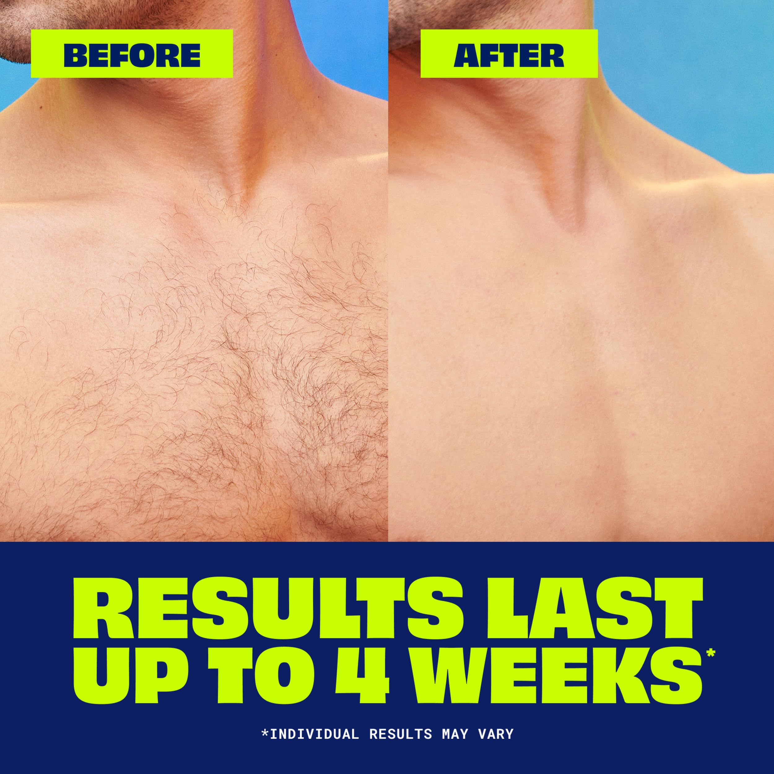Nair Men Hair Remover Body Cream with aloe and lanolin soothes skin.