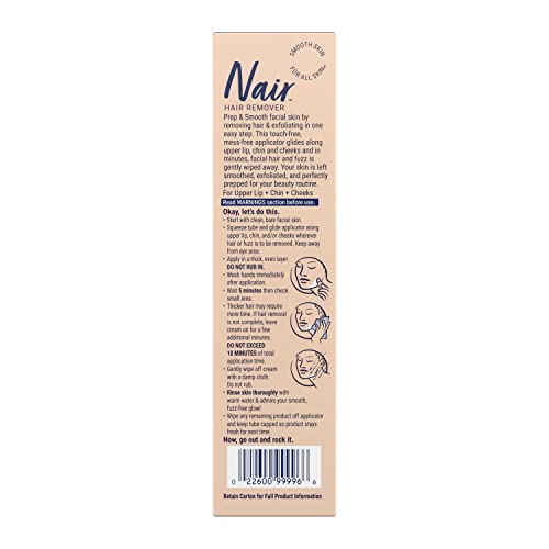 NAIR Prep & Smooth applicator enables mess-free application.