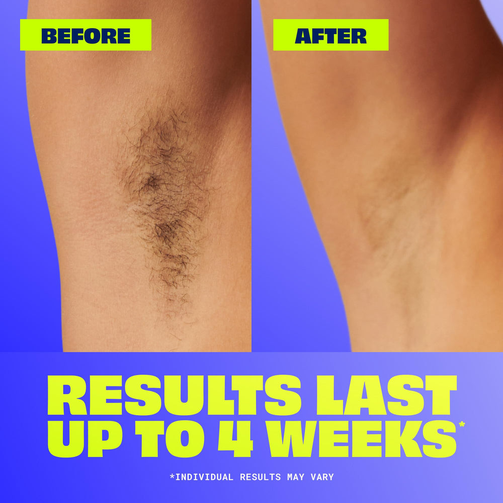 Nair wax strips with chamomile extract offer soothing care during waxing for sensitive skin.