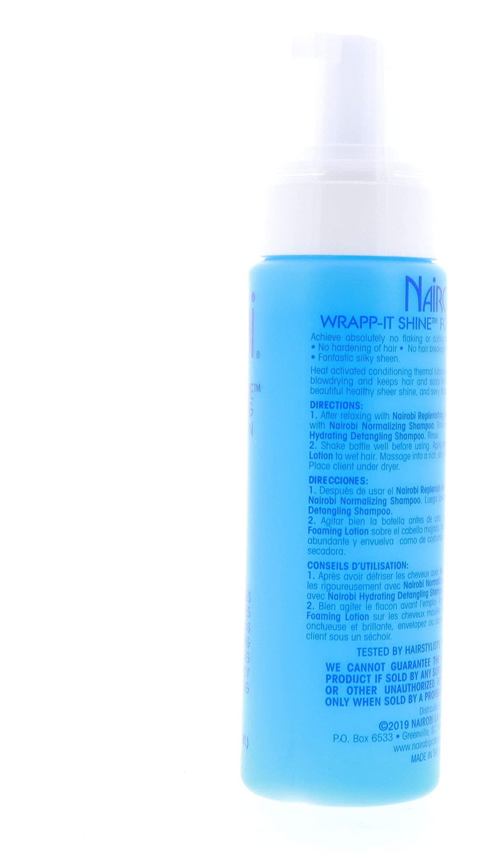 Nairobi Wrapp-It Shine, textura con brillo suave en la piel.